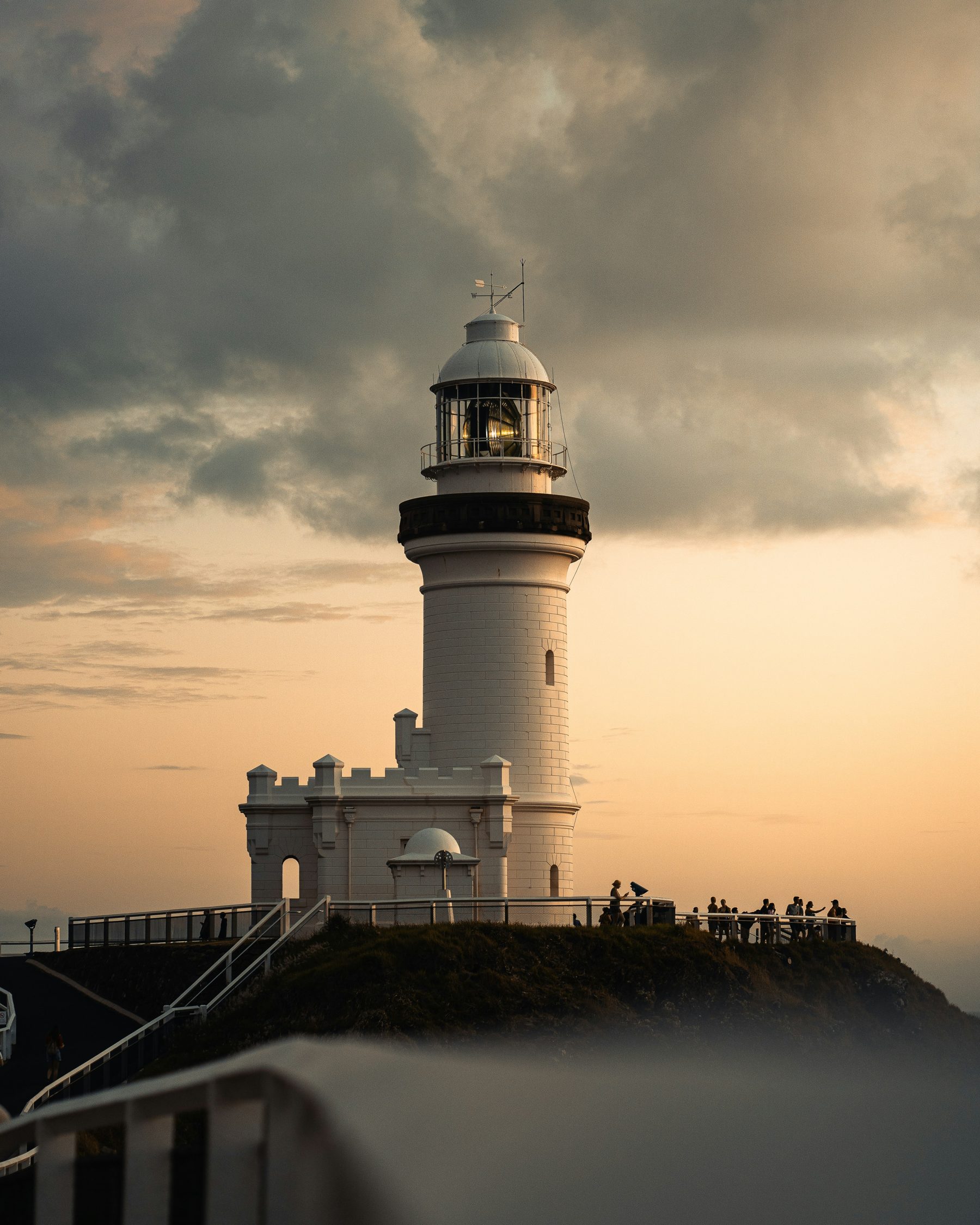 Cape Byron lighthouse at dusk